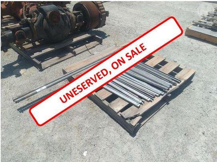 Used Custom 2x Curtain Poles And Qty Roof Spare Parts For